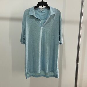 Peter Millar Sky Blue Polo with Pattern